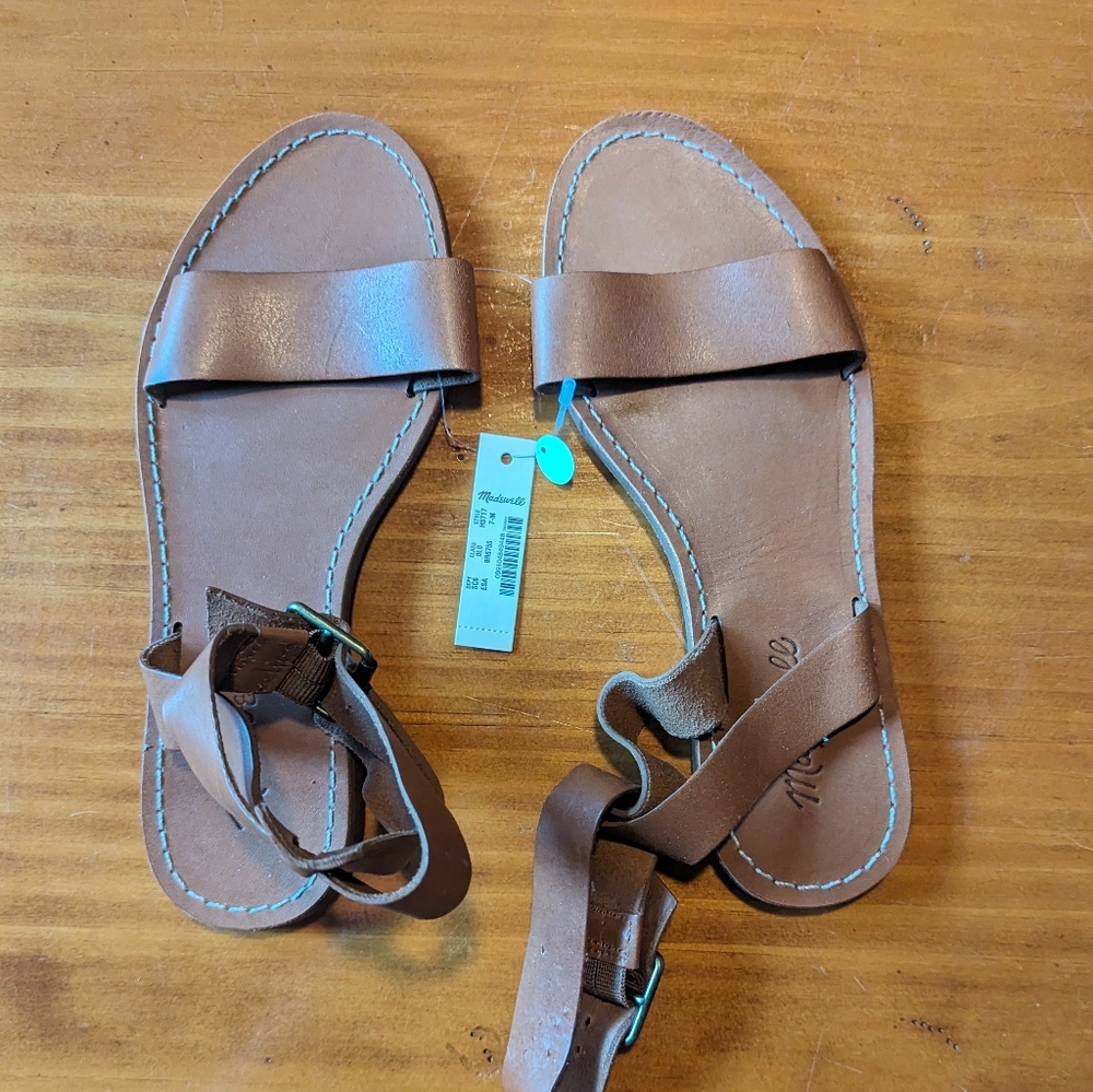 Madewell Brown The Boardwalk Sandals